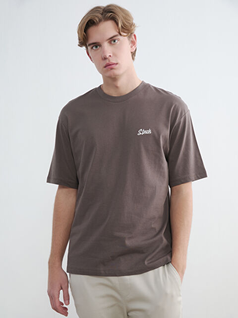 XSIDE Bisiklet Yaka Baskılı Erkek Tişört - S6E283Z8-J0V