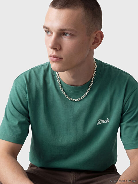 XSIDE Bisiklet Yaka Baskılı Erkek Tişört - S6E283Z8-J1Q