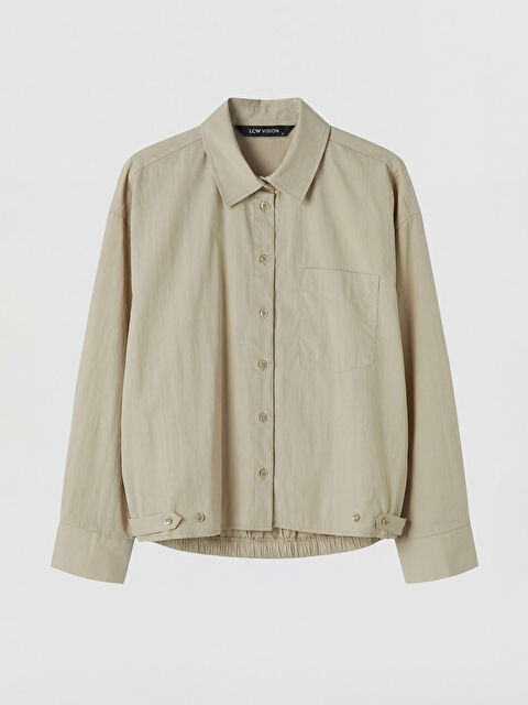 LCW Vision Poplin Oversize Kadın Gömlek