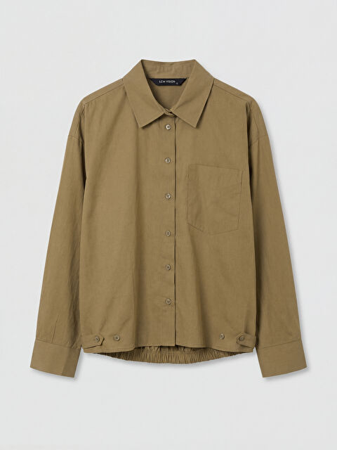 LCW Vision Poplin Oversize Kadın Gömlek