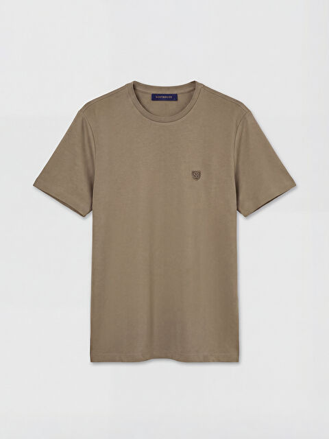 SOUTHBLUE Standart Fit Bisiklet Yaka Nakışlı Erkek Tişört