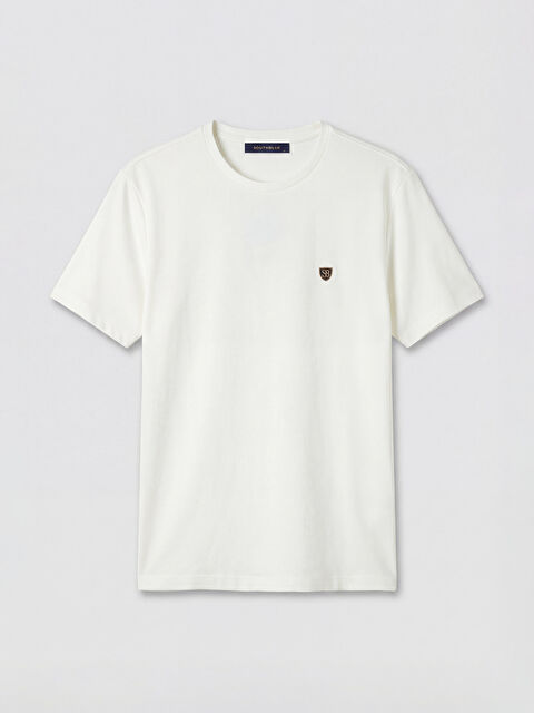 SOUTHBLUE Bisiklet Yaka Nakışlı Erkek Tişört