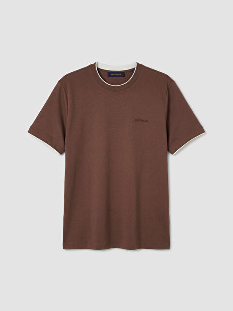 SOUTHBLUE Bisiklet Yaka Nakışlı Erkek Tişört