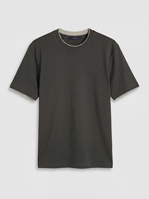 SOUTHBLUE Bisiklet Yaka Nakışlı Erkek Tişört