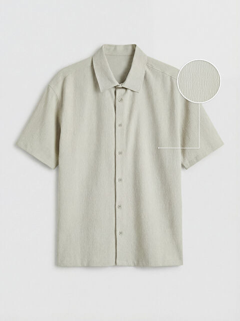 LCW Vision Regular Fit Erkek Dokulu Gömlek