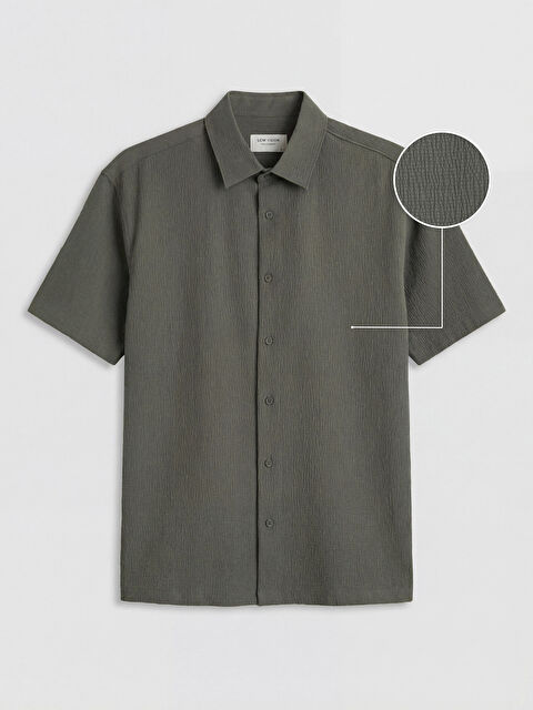 LCW Vision Regular Fit Erkek Dokulu Gömlek