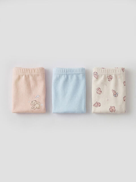 LCW Kids Desenli Kız Çocuk Boxer 3'lü - S6B305Z1-FQK