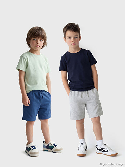 LCW Kids Beli Bağlamalı Erkek Çocuk Şort 2'li - S6D307Z1-F8Y