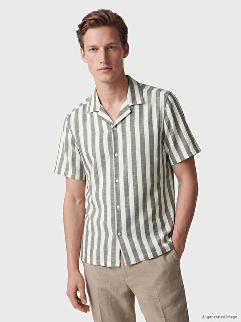 SOUTHBLUE Regular Fit Çizgili Erkek Gömlek