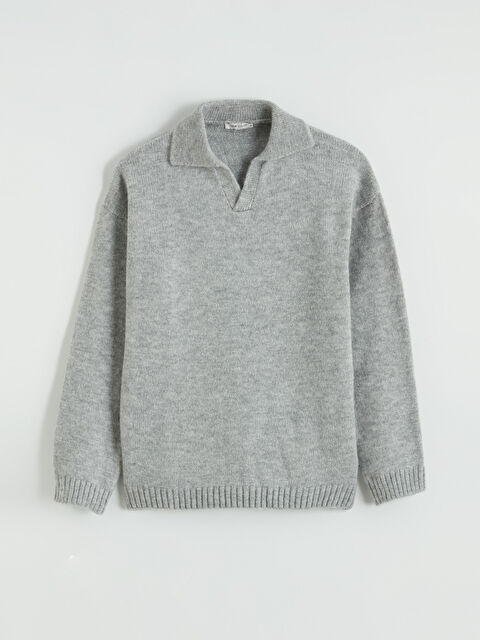 LCW Vision Polo Yaka Erkek Triko Kazak - S6B317Z8-LAL