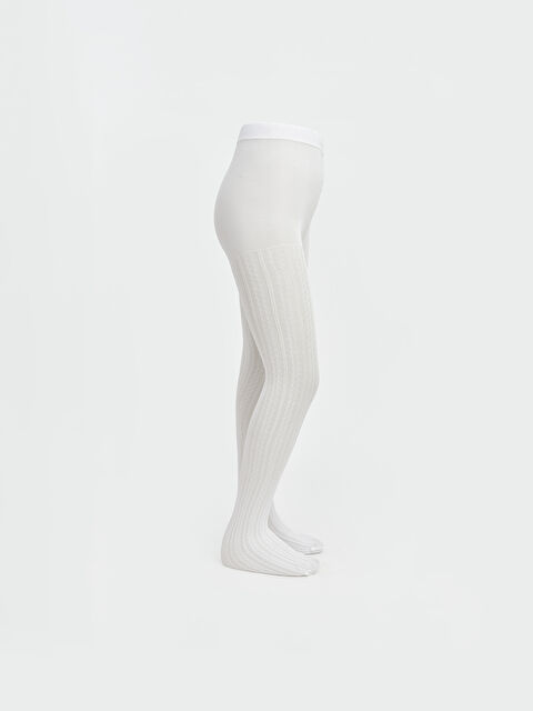 LCW Kids Desenli Kız Çocuk Külotlu Çorap 2'li - S6A320Z4-JYX