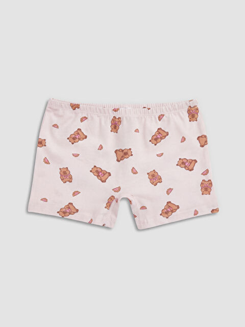 LCW Kids Baskılı Kız Çocuk Boxer