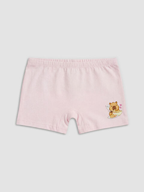 LCW Kids Beli Lastikli Kız Çocuk Boxer