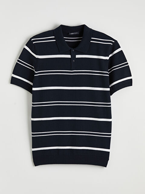 LCWAIKIKI Classic Polo Yaka Çizgili Erkek Triko Kazak - S6F325Z8-DWP