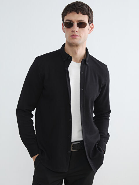 LCW Vision Slim Fit Erkek Gömlek - S6E329Z8-CVL