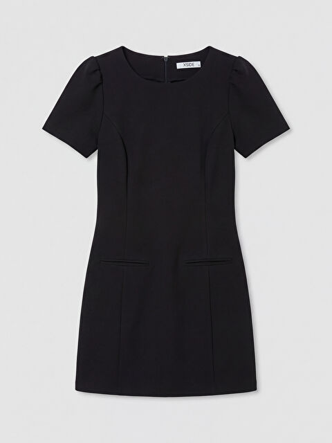 XSIDE Bisiklet Yaka Mini Elbise - S6C329Z8-CVL