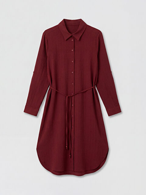 LCWAIKIKI Classic Oversize Gofre Kadın Gömlek Tunik