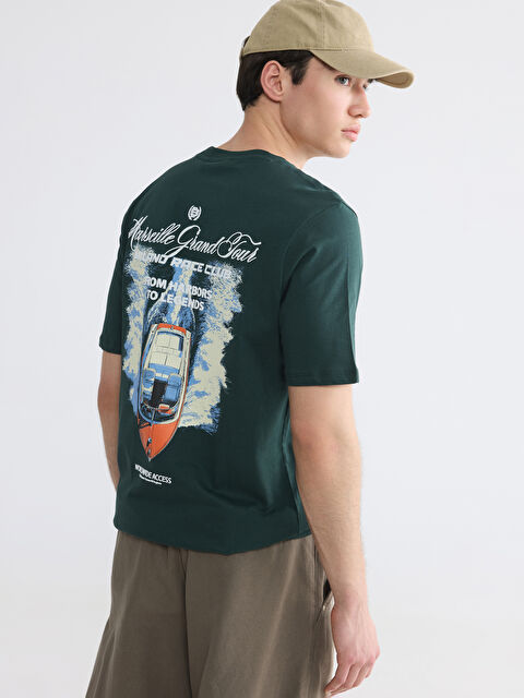 XSIDE Bisiklet Yaka Baskılı Erkek Penye Tişört