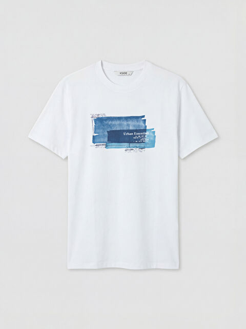 XSIDE Bisiklet Yaka Baskılı Erkek Tişört