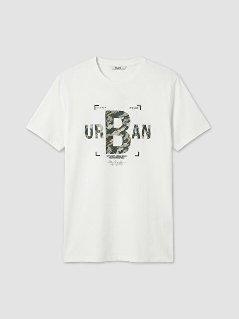 XSIDE Bisiklet Yaka Baskılı Erkek Tişört - S6B332Z8-R9J