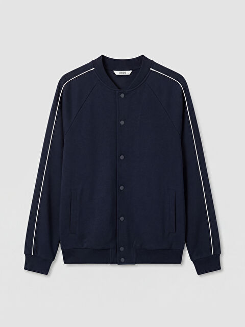 XSIDE Rahat Kalıp Erkek Çıtçıtlı Sweatshirt - S6F341Z8-RFD