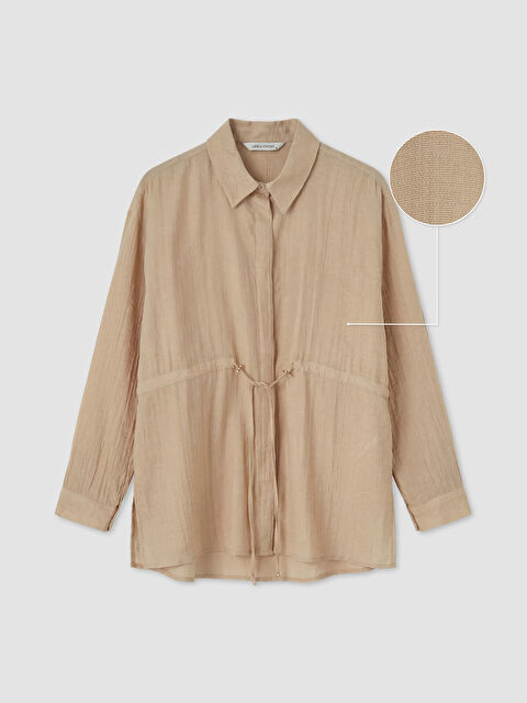 LCW EVERYDAY Dokulu Büzgülü Kadın Gömlek Tunik