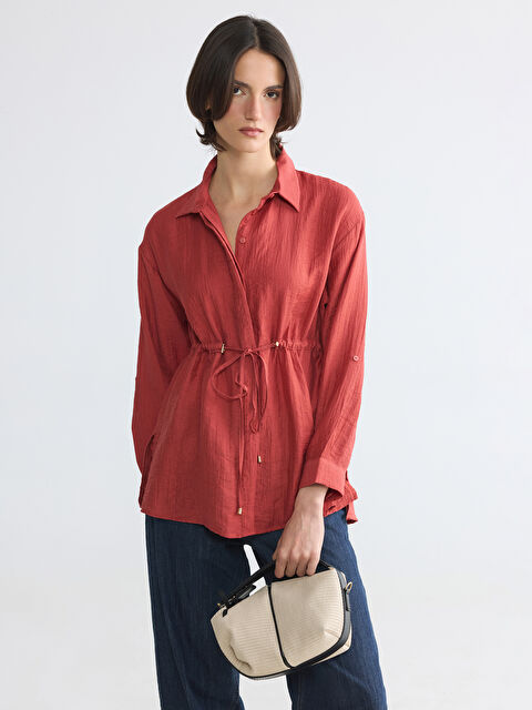 LCW EVERYDAY Dokulu Büzgülü Kadın Gömlek Tunik