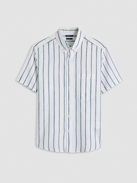 LCWAIKIKI Classic Regular Fit Çizgili Erkek Gömlek - S6F348Z8-LGB