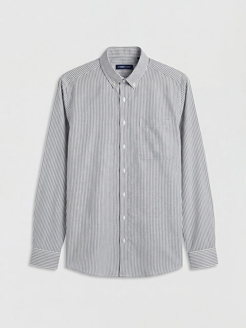 LCWAIKIKI Classic Rahat Kalıp Çizgili Erkek Gömlek - S6C348Z8-LFY