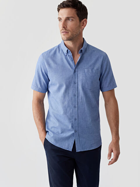 LCWAIKIKI Classic Regular Fit Erkek Gömlek - S6D350Z8-CSV