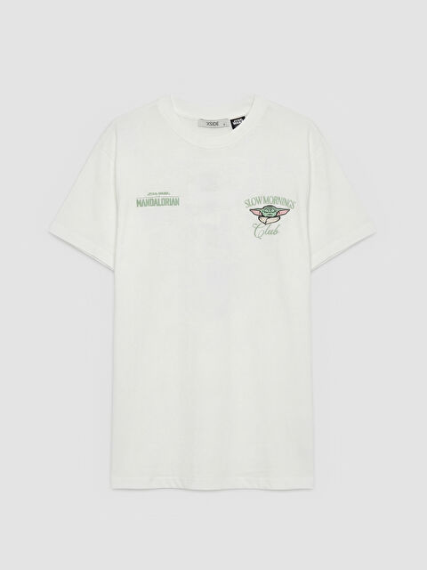 XSIDE The Mandalorian Baskılı Kadın Tişört