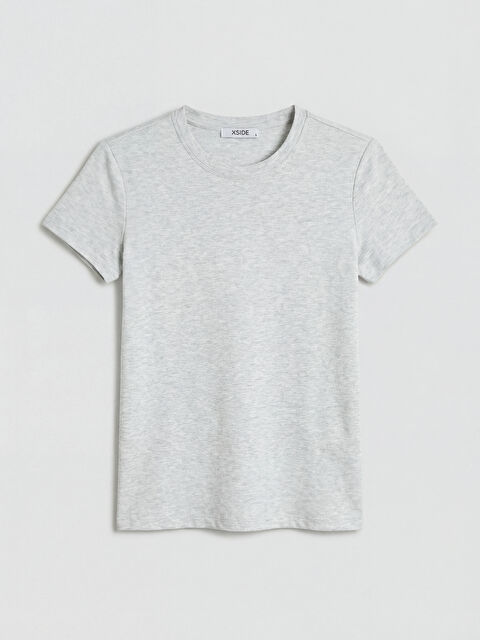 XSIDE Bisiklet Yaka Kadın Tişört	 - S6F355Z8-CY9