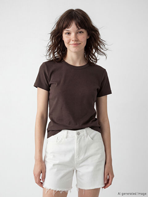 XSIDE Дамска тениска с обло деколте - S6B356Z8-2AW