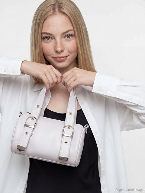 LCW ACCESSORIES Toka Detaylı Deri Görünümlü Kadın Omuz Çantası