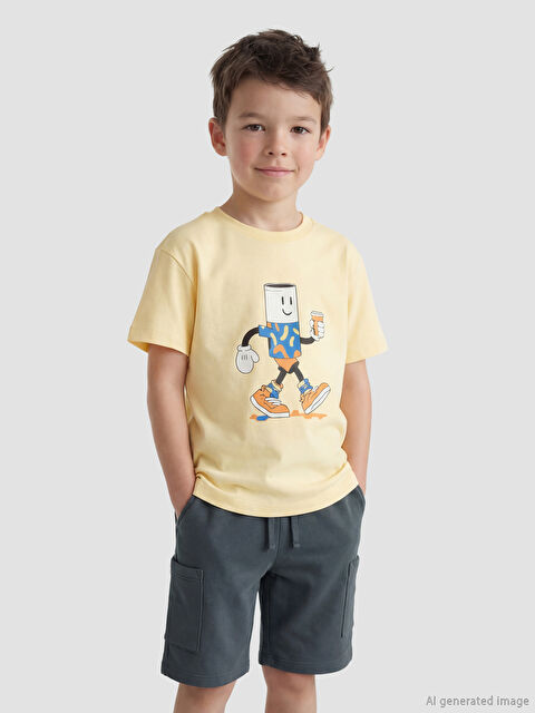 LCW Kids Erkek Çocuk Kargo Cepli Şort - S6D370Z1-HEF