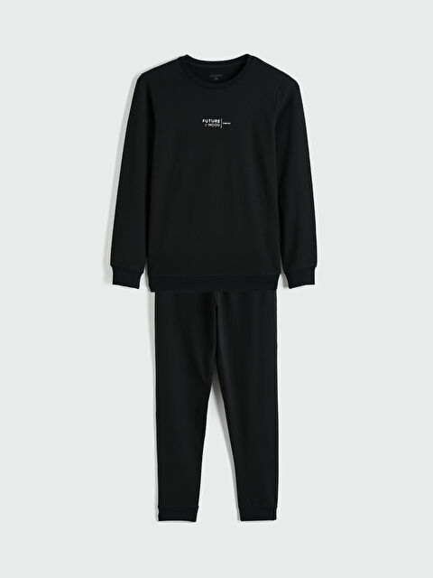 LC WAIKIKI Standart Kalıp Baskılı Erkek Pijama Takım - S6E374Z8-CVL