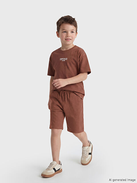 LCW Kids Beli Lastikli Erkek Çocuk Şort - S6A375Z1-R1Q