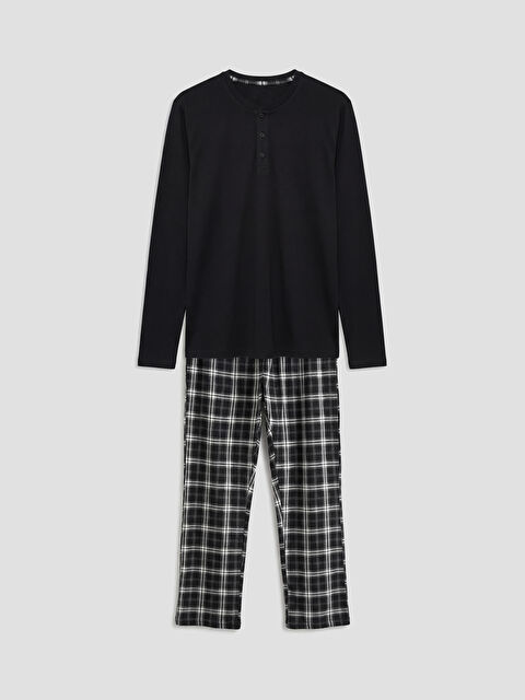 LC WAIKIKI Standart Kalıp Erkek Pijama Takımı - S6F379Z8-LQJ