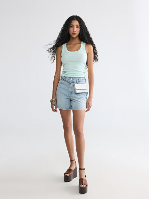 XSIDE Regular Fit Kadın Jean Şort