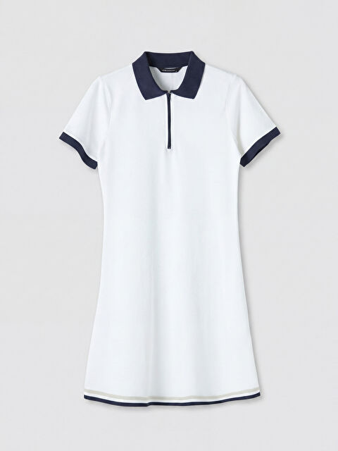 LCW EVERYDAY Polo Yaka Poplin Mini Elbise