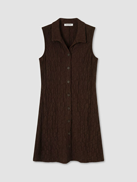 LCW EVERYDAY Dokulu Soft Touch Mini Gömlek Elbise