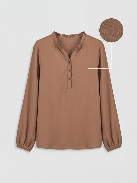 LCW Grace Fırfırlı Kaçık Yaka Bluz