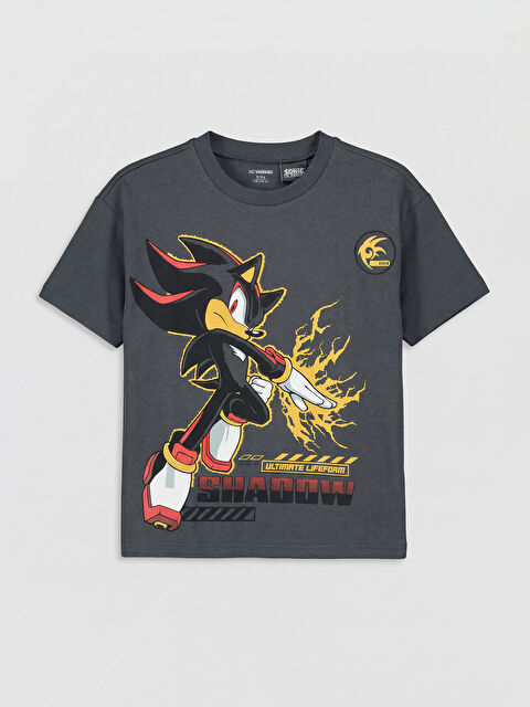 LCW Kids Crew Neck Sonic Printed Boys' T-Shirt