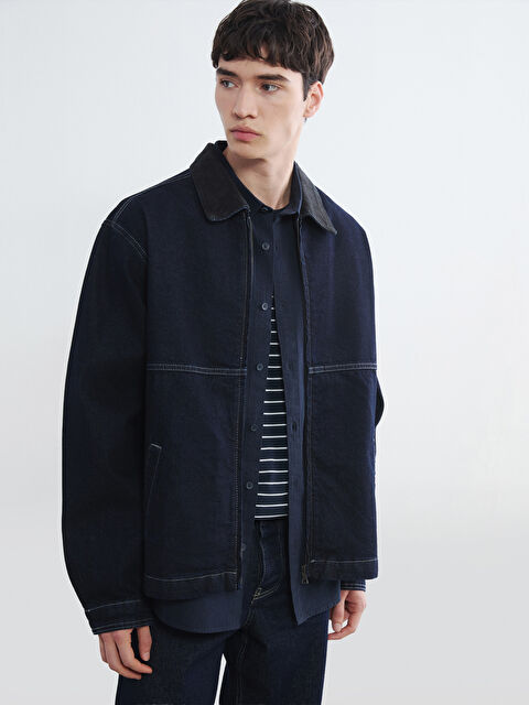 XSIDE Rahat Kalıp Erkek Jean Ceket - S6D420Z8-309