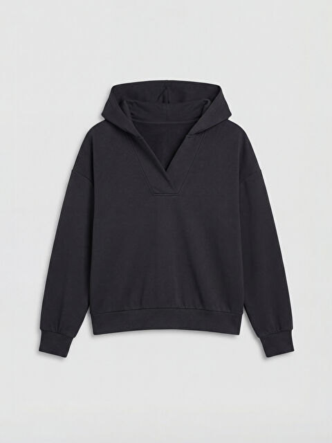 KOOR SPORT Soft Touch Oversize Kadın Spor Hoodie - S6A428Z8-DJS