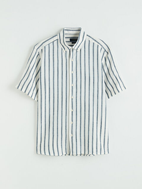 SOUTHBLUE Regular Fit Kısa Kollu Çizgili Erkek Gömlek - S6A429Z8-LGS