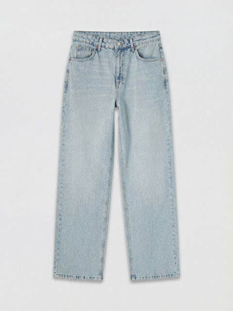 XSIDE Yüksek Bel Wideleg Kadın Jean Pantolon