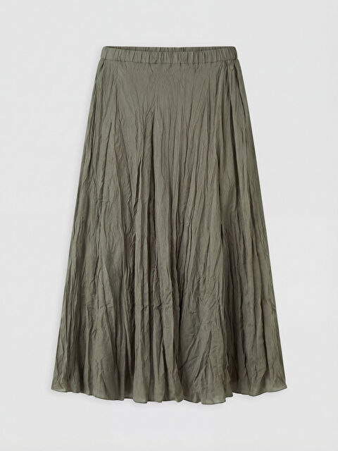 LCWAIKIKI Classic Beli Lastikli Modal Karışımlı Etek