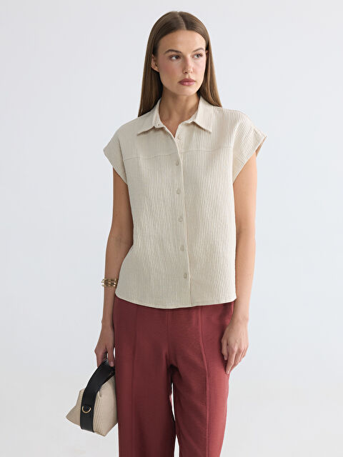 LCW EVERYDAY Dokulu Müslin Kadın Gömlek