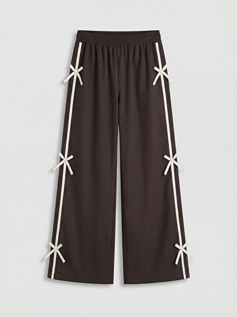 LCW Kids Fiyonk Detaylı Kız Çocuk Poplin Pantolon - S6C452Z4-HMK